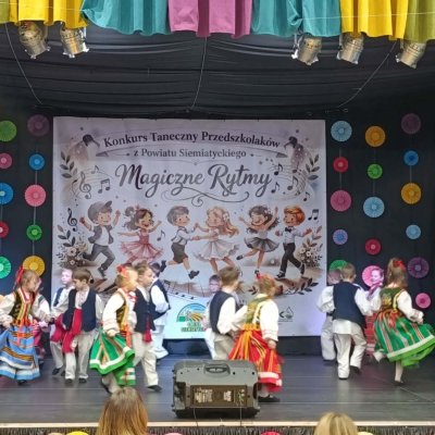Występ pokazowy na I Konkursie Tanecznym Przedszkolaków z Powiatu Siemiatyckiego 
